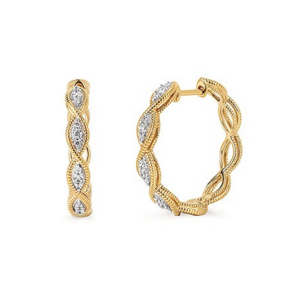 Diamond Hoop Earrings Mark Jewellers La Crosse, WI