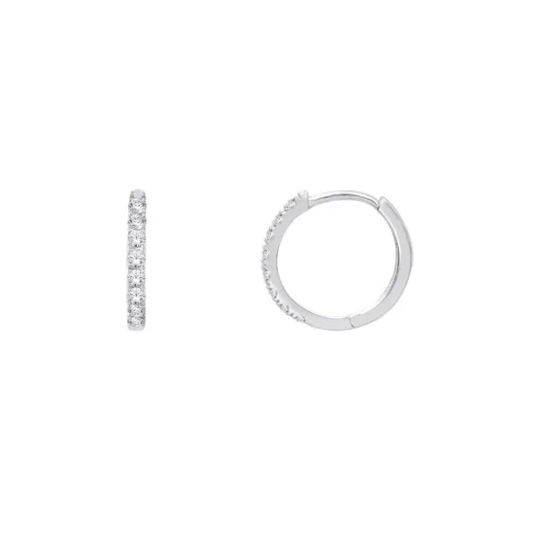 Diamond Hoop Earrings Mark Jewellers La Crosse, WI