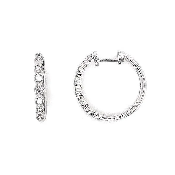 Diamond Hoop Earrings Mark Jewellers La Crosse, WI