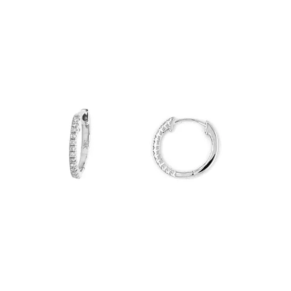 Diamond Hoop Earrings Mark Jewellers La Crosse, WI