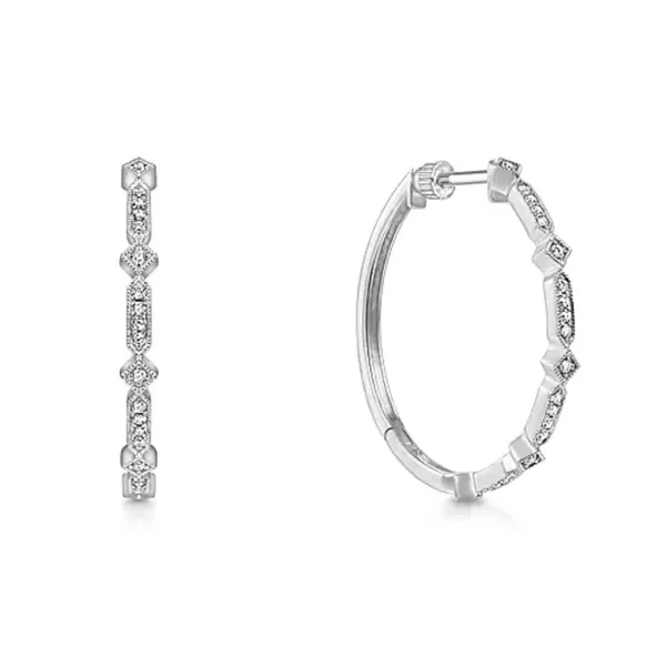Diamond Hoop Earrings Mark Jewellers La Crosse, WI