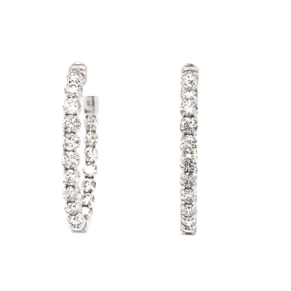 Diamond Hoop Earrings Mark Jewellers La Crosse, WI