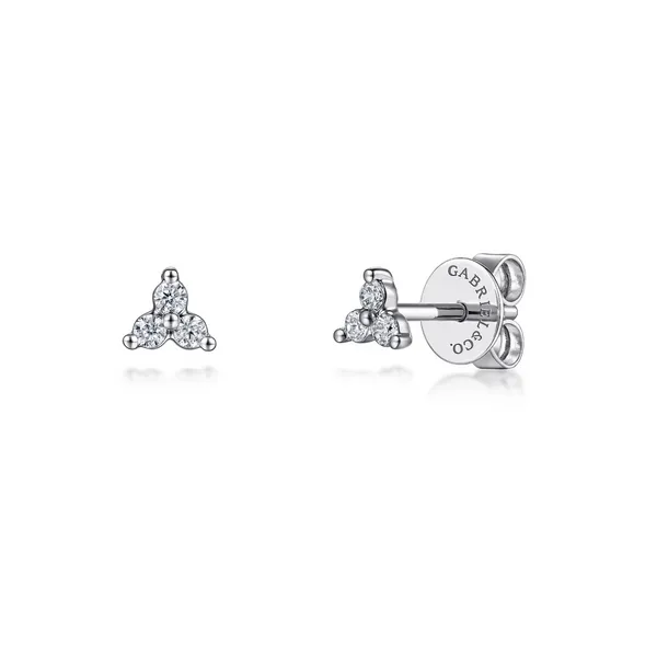 White Gold Diamond Stud Earrings Mark Jewellers La Crosse, WI