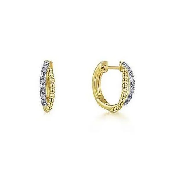 Yellow Gold Diamond Earrings Mark Jewellers La Crosse, WI