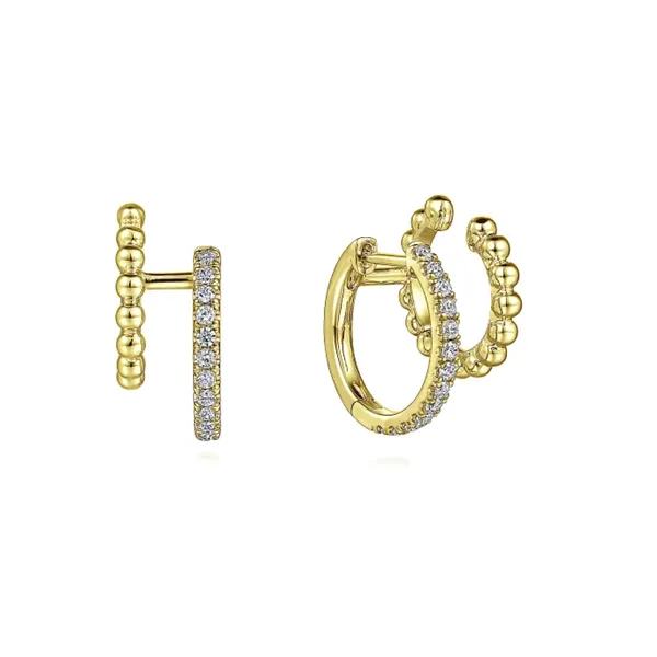 Yellow Gold Diamond Earrings Mark Jewellers La Crosse, WI