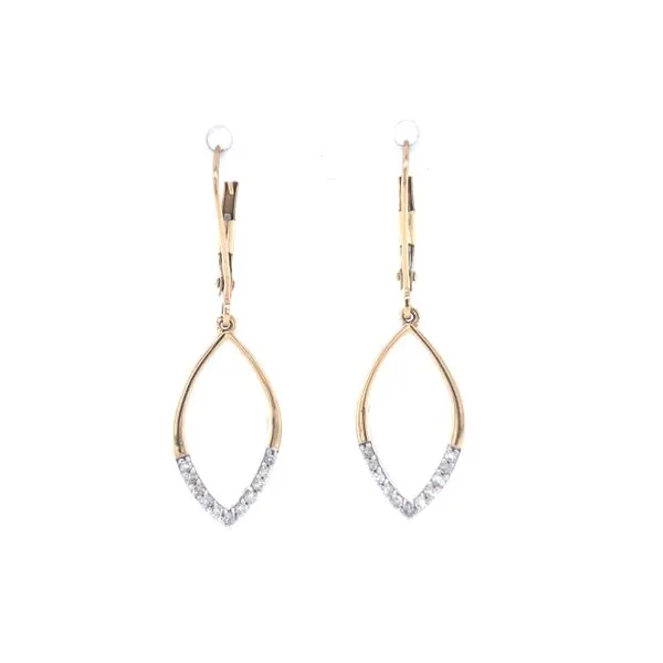 Yellow Gold Diamond Drop Earrings Mark Jewellers La Crosse, WI