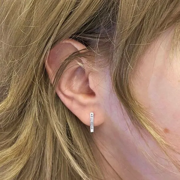 White Gold Diamond Earrings Image 3 Mark Jewellers La Crosse, WI