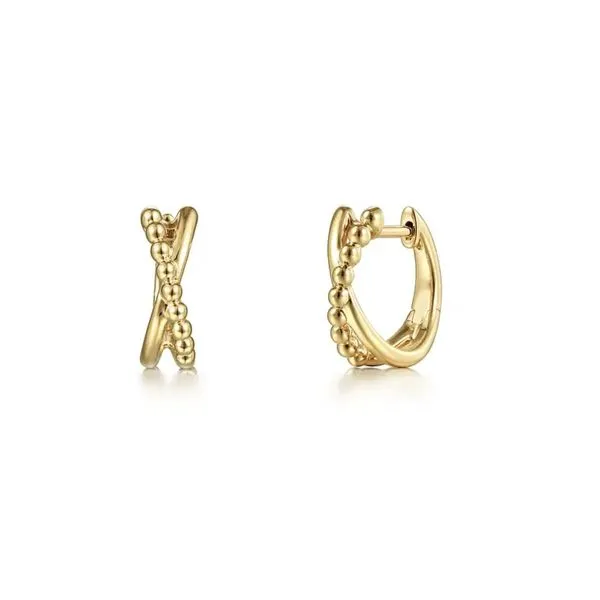 Yellow Gold Huggie Hoop Earrings Mark Jewellers La Crosse, WI