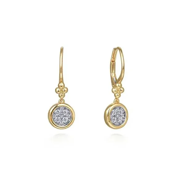 Yellow Gold Diamond Drop Earrings Mark Jewellers La Crosse, WI