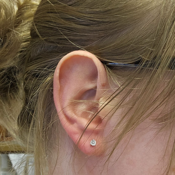 White Gold Diamond Martini Stud Earrings Image 2 Mark Jewellers La Crosse, WI