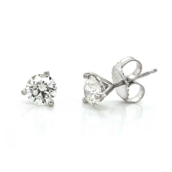 White Gold Diamond Martini Stud Earrings Mark Jewellers La Crosse, WI