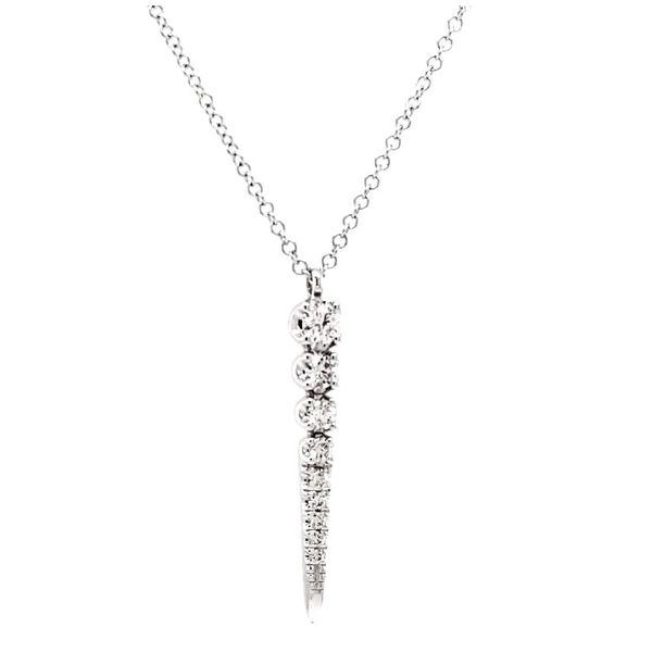 White Gold Diamond Spike Pendant Mark Jewellers La Crosse, WI