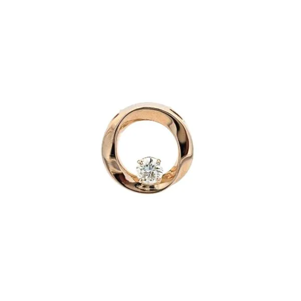 Yellow Gold Diamond Circle Pendant Mark Jewellers La Crosse, WI