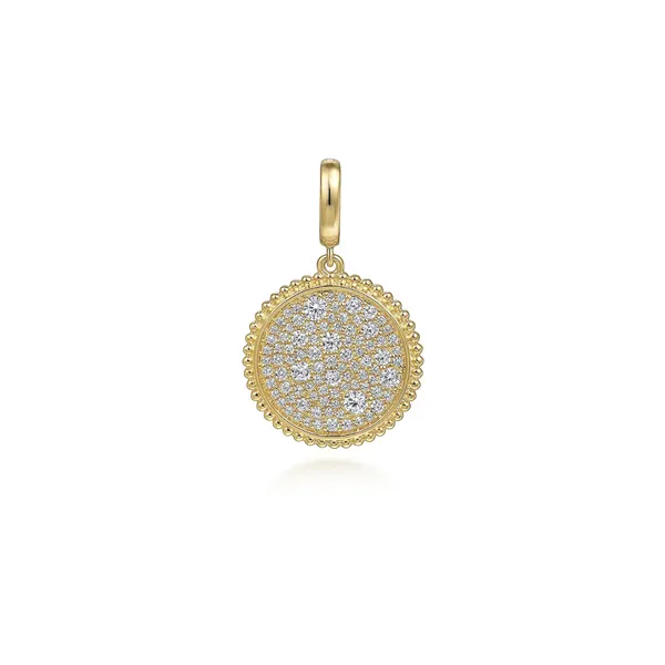 Yellow Gold Diamond Medallion Pendant Mark Jewellers La Crosse, WI
