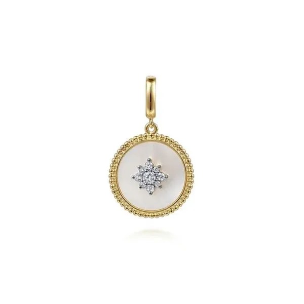 Yellow Gold Diamond Medallion Pendant Mark Jewellers La Crosse, WI