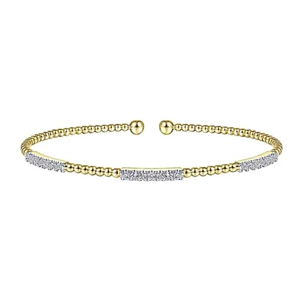 Yellow Gold Diamond Bangle Bracelet Mark Jewellers La Crosse, WI