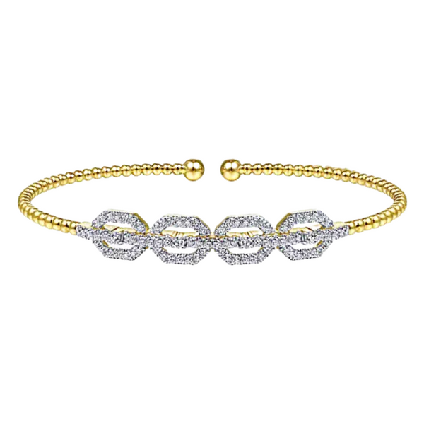 Yellow Gold Diamond Bangle Bracelet Mark Jewellers La Crosse, WI