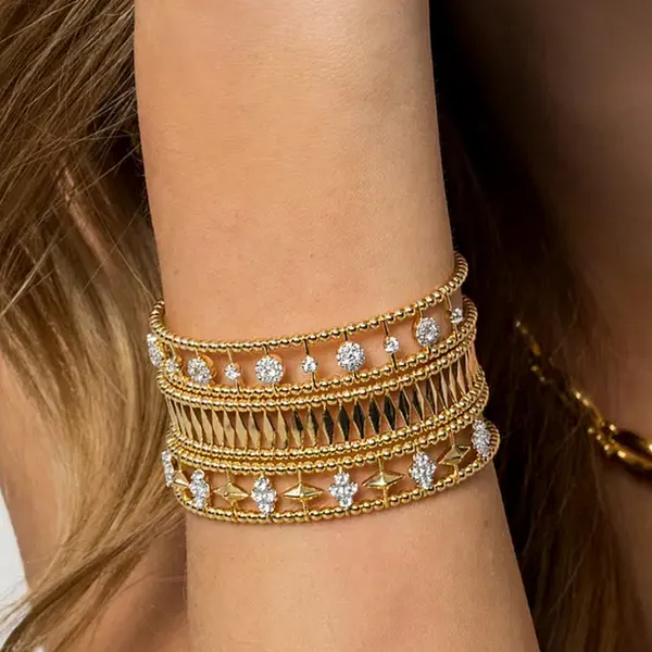 Two Tone Gold Diamond Bracelet Image 3 Mark Jewellers La Crosse, WI