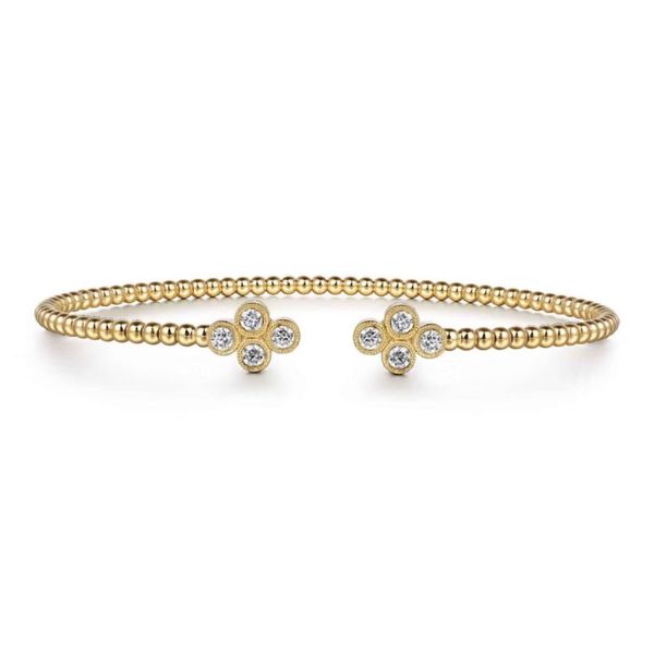 Yellow Gold Diamond Bangle Bracelet Mark Jewellers La Crosse, WI