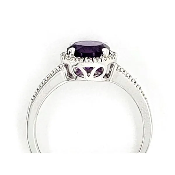 White Gold Amethyst Ring Image 2 Mark Jewellers La Crosse, WI