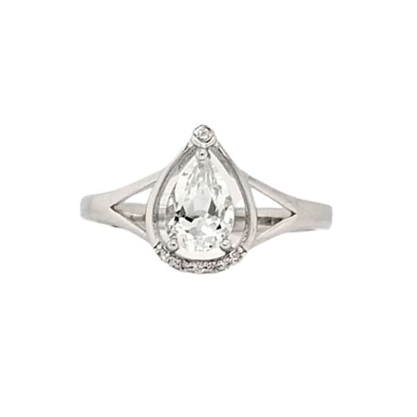 White Zircon Ring Mark Jewellers La Crosse, WI