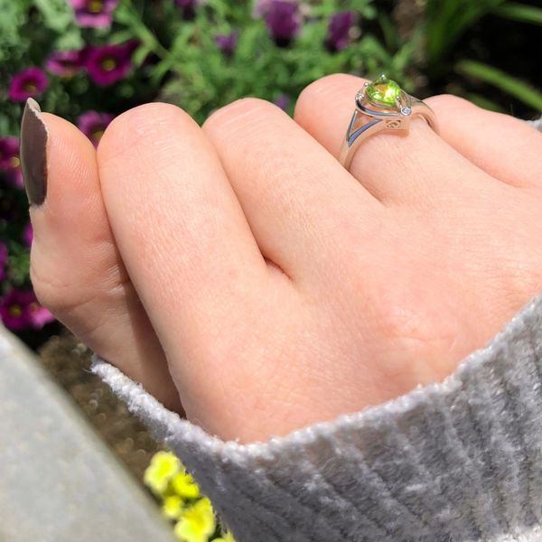 Sterling Peridot Ring Image 2 Mark Jewellers La Crosse, WI