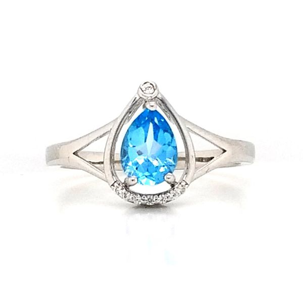 Sterling Blue Topaz Ring Mark Jewellers La Crosse, WI