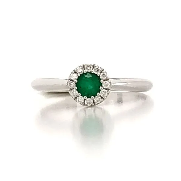 White Gold Emerald Ring Mark Jewellers La Crosse, WI