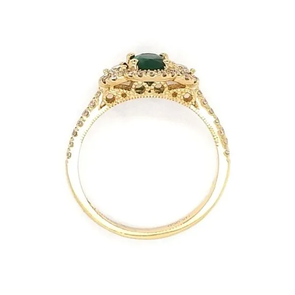 Yellow Gold Emerald Ring Image 2 Mark Jewellers La Crosse, WI