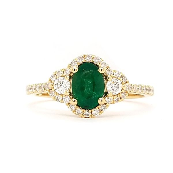 Yellow Gold Emerald Ring Mark Jewellers La Crosse, WI