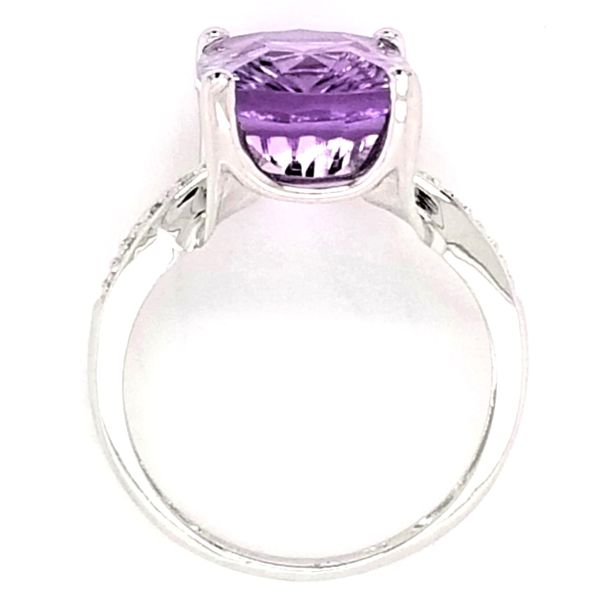 White Gold Amethyst Ring Image 2 Mark Jewellers La Crosse, WI