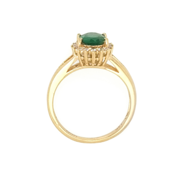 Yellow Gold Emerald Ring Image 2 Mark Jewellers La Crosse, WI