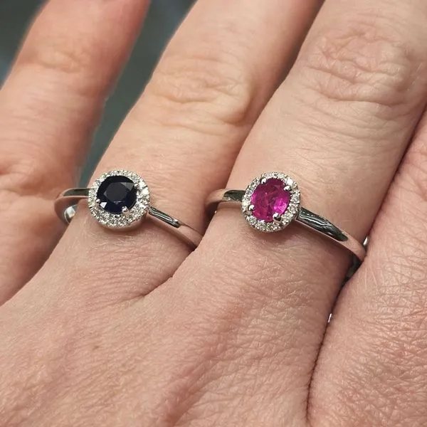 White Gold Ruby Ring Image 3 Mark Jewellers La Crosse, WI