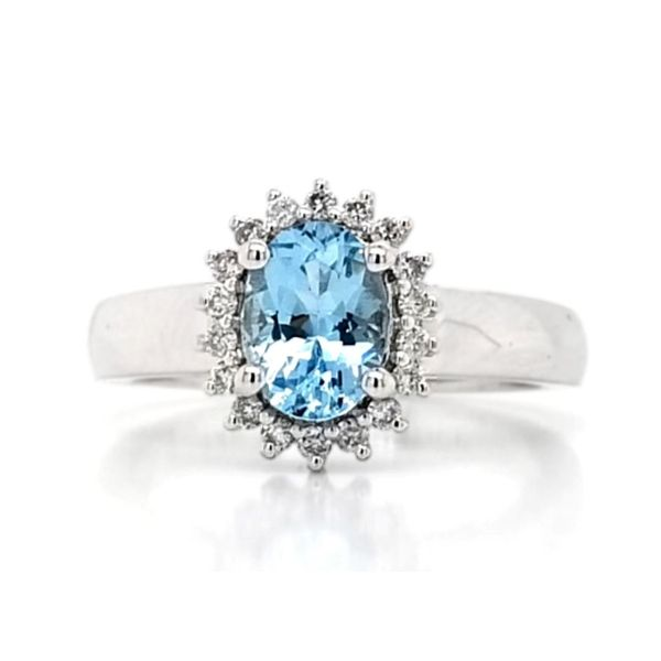 White Gold Aquamarine Ring Mark Jewellers La Crosse, WI