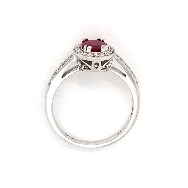 White Gold Ruby Ring Image 2 Mark Jewellers La Crosse, WI
