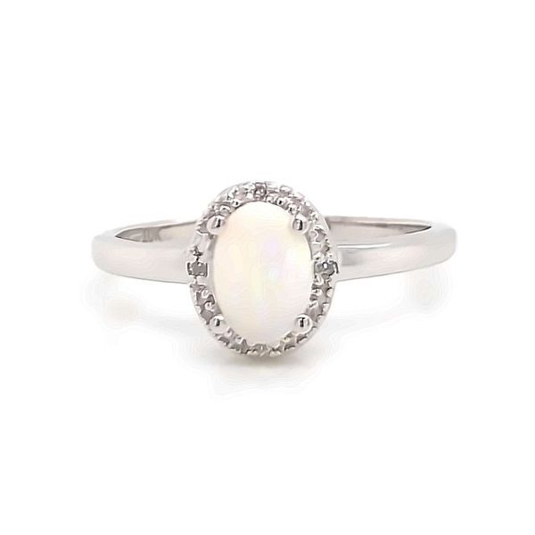 White Gold Opal Ring Mark Jewellers La Crosse, WI