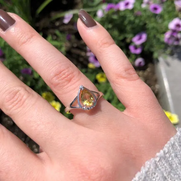 Sterling Citrine Ring Image 2 Mark Jewellers La Crosse, WI