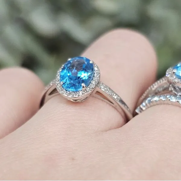 Blue Topaz Ring Image 2 Mark Jewellers La Crosse, WI