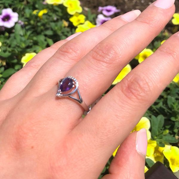 Sterling Amethyst Ring Image 2 Mark Jewellers La Crosse, WI