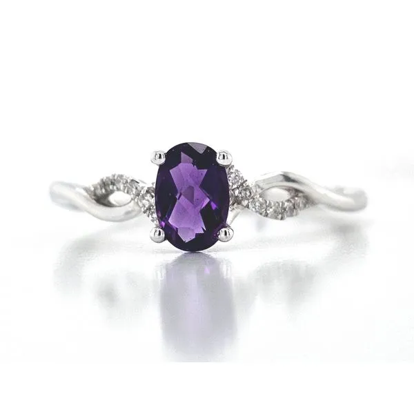 White Gold Amethyst Ring Mark Jewellers La Crosse, WI