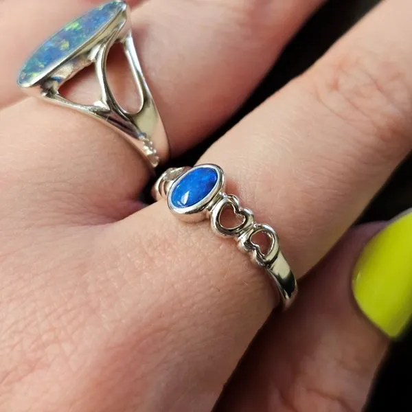 Sterling Opal Ring Image 3 Mark Jewellers La Crosse, WI