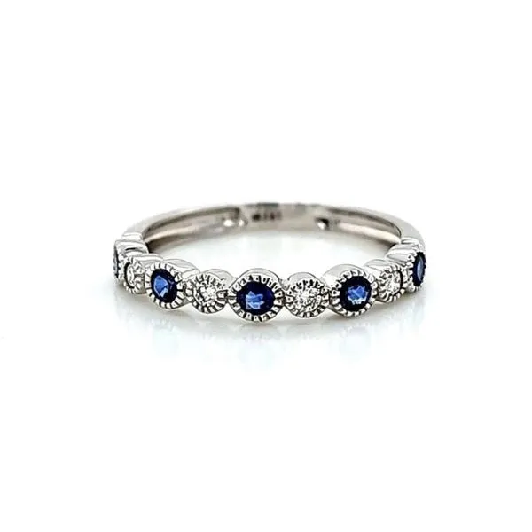 White Gold Sapphire & Diamond Ring Mark Jewellers La Crosse, WI