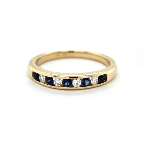 Yellow Gold Sapphire & Diamond Ring Mark Jewellers La Crosse, WI