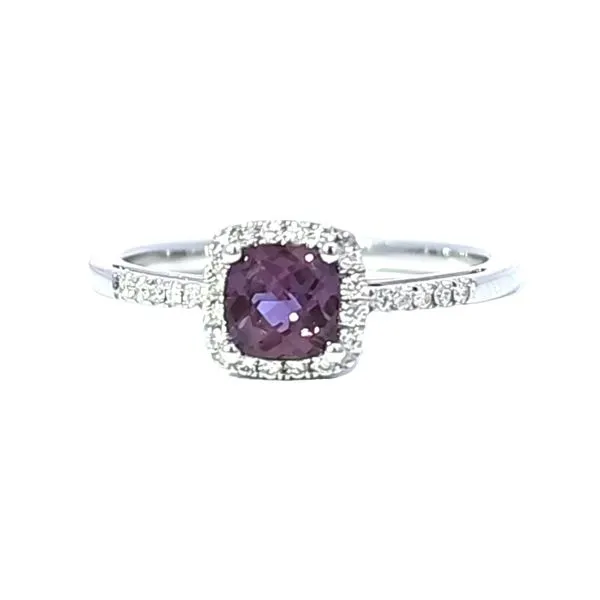 White Gold Lab Grown Alexandrite Diamond Ring Mark Jewellers La Crosse, WI