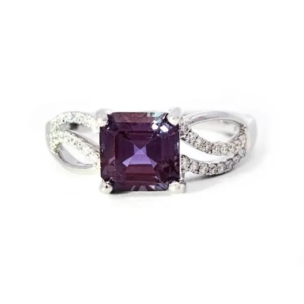 White Gold Lab Grown Alexandrite Ring Mark Jewellers La Crosse, WI