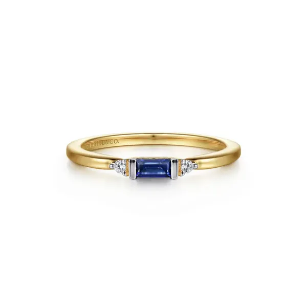 Yellow Gold Sapphire & Diamond Ring Mark Jewellers La Crosse, WI