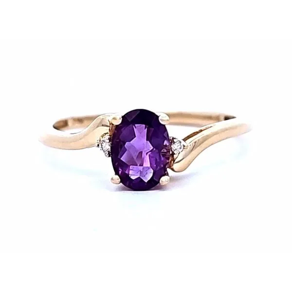 Yellow Gold Amethyst Ring Mark Jewellers La Crosse, WI