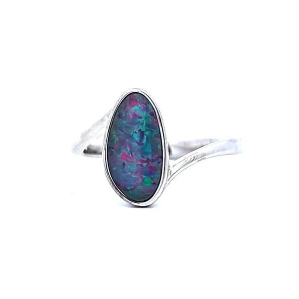 Sterling Opal Bypass Ring Mark Jewellers La Crosse, WI
