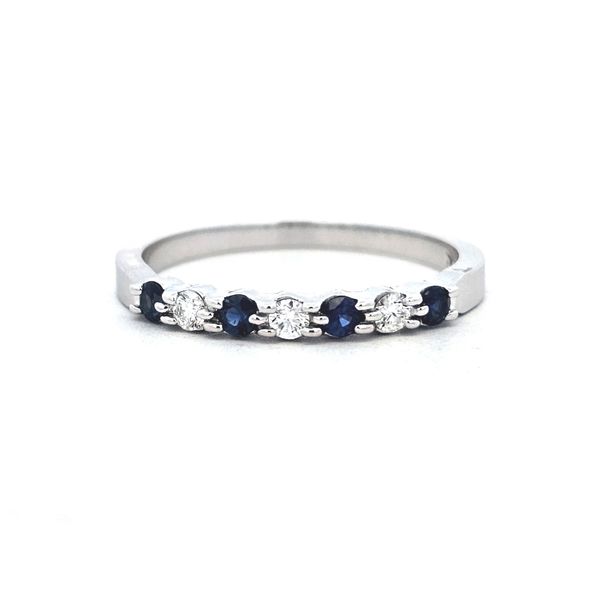 White Gold Sapphire & Diamond Ring Mark Jewellers La Crosse, WI