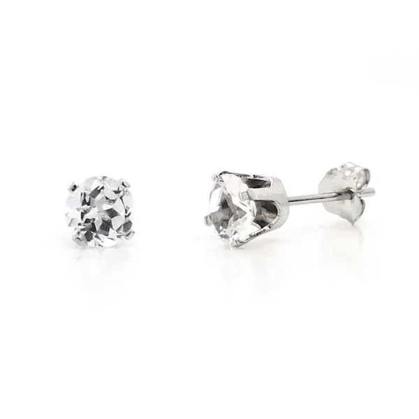 White Topaz Earrings Mark Jewellers La Crosse, WI